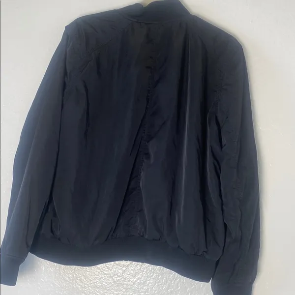 Old Navy‎ Black Bomber Jacket with Gold Zipper Size XL - Image 8