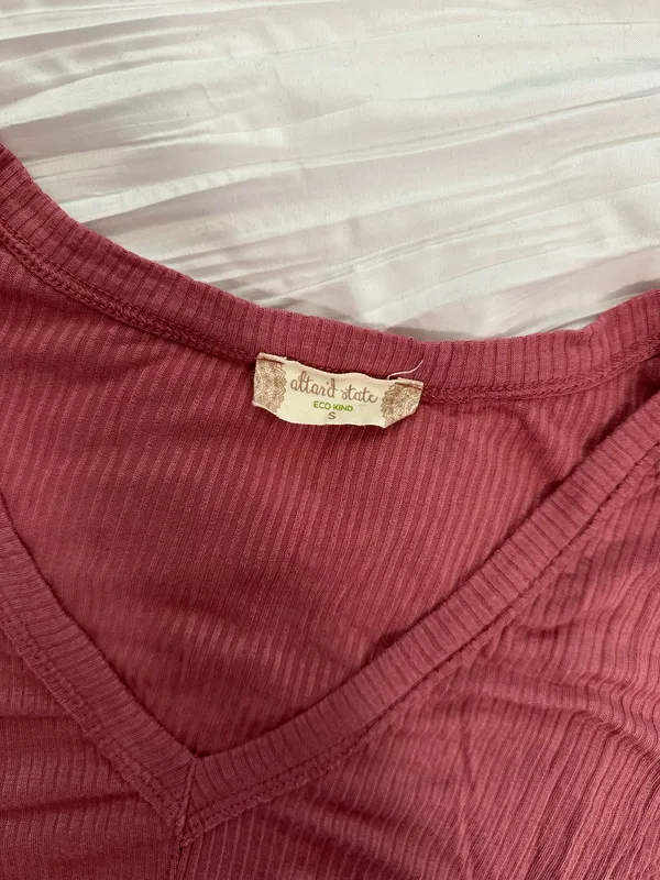 Altar'd State Pink Short Sleeve Top - Image 3