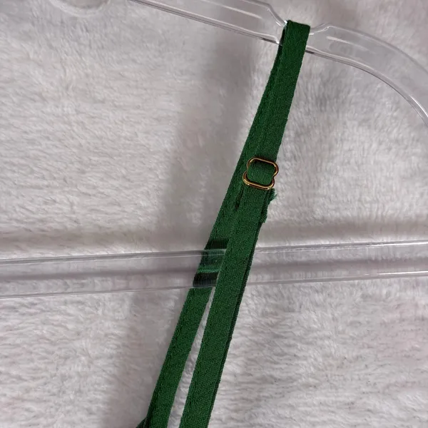Shop Shani Green Maxi Dress V-Neck Adjustable Spaghetti Straps‎ Solid Crepe S - Image 7