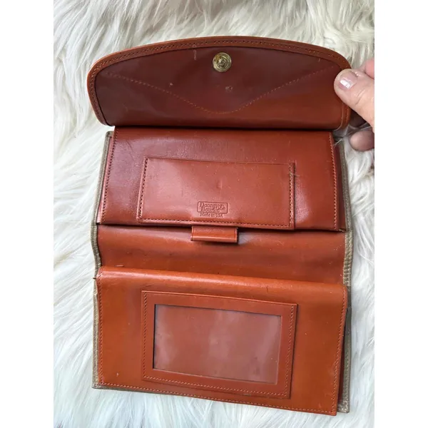 Dooney & Bourke Tan & Brown Leather Wallet - Image 6