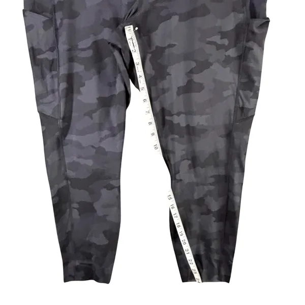Lululemon Fast & Free High‎ Rise Tight II 20 Black Camo 25" Non Reflective Nulux - Image 11