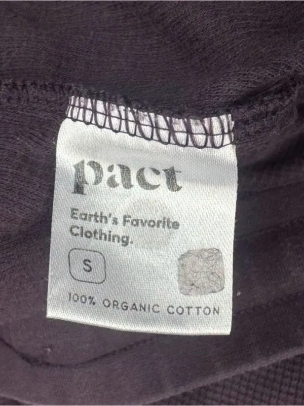 Pact Organic Purple Waffle Knit Wide Leg Pants Women’s Small - Image 4