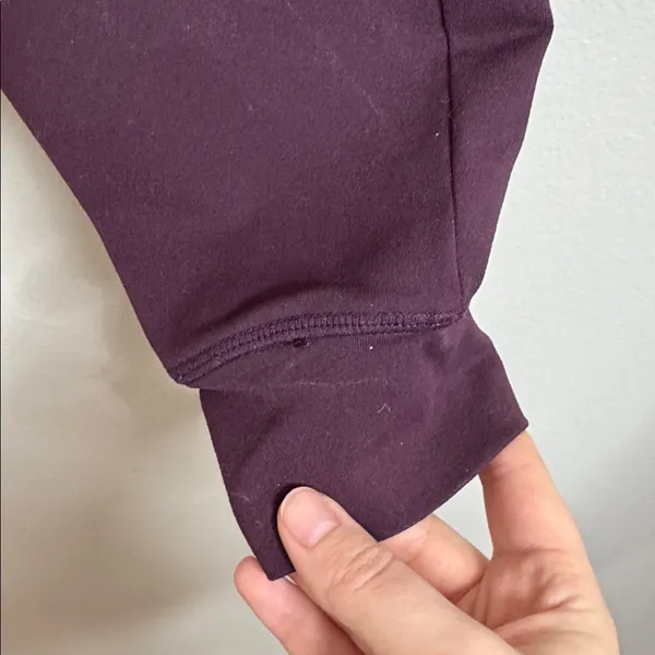 ZYIA Active Unwind Drawstring Tapered Joggers with pockets in Plum, size S - Image 10