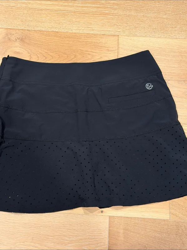 Chase 54 Women's Black Performance Mini Skirt with‎ laser cut Hem 6 - Image 2