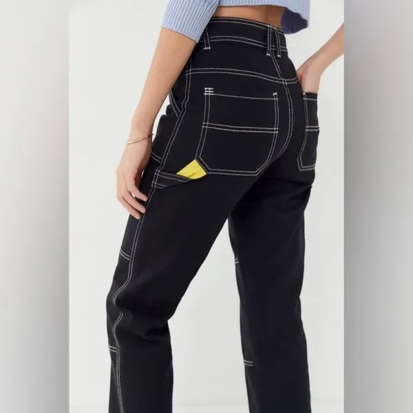 Urban Outfitters BDG maura contrast stitch carpenter jeans - Image 5