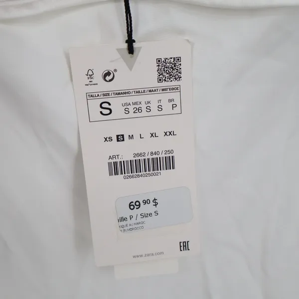 Zara Maxi Dress Womens Small White Sleeveless Cut-Out Back Spaghetti Straps - Image 6