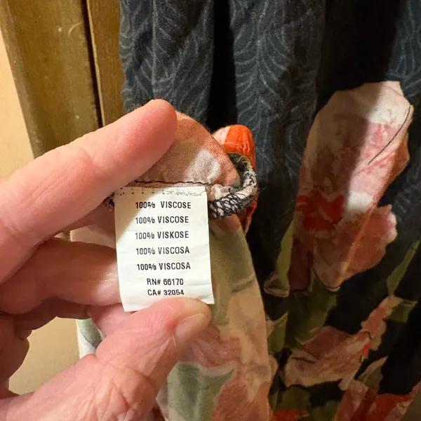 Anthropologie Blank London Tatiana Black & Pink Floral Kaftan Midi Dress - Image 8