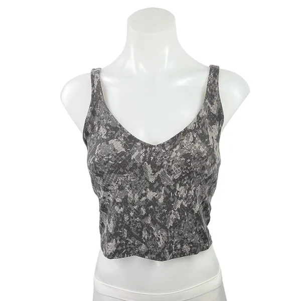 Lululemon Wunder Train Longline Animal Snake Print Sports Bra Crop Tank Top Sz S - Image 6
