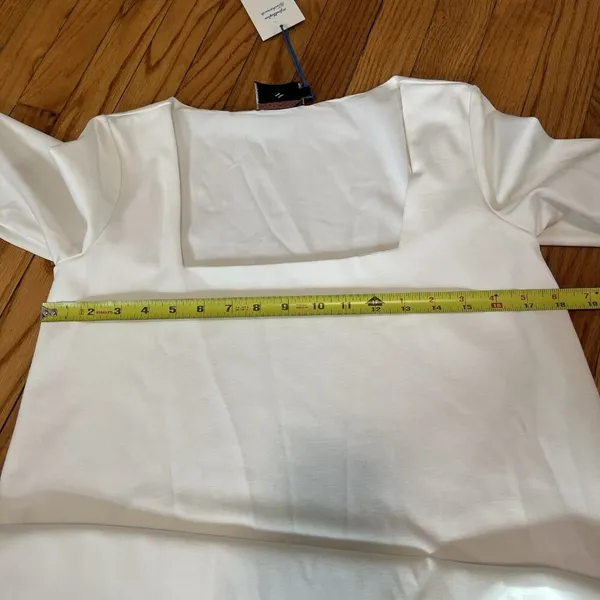TUCKERNUCK x‎ Cameran Eubanks Wimberly NWT The Middleton Square Neck Dress White - Image 10