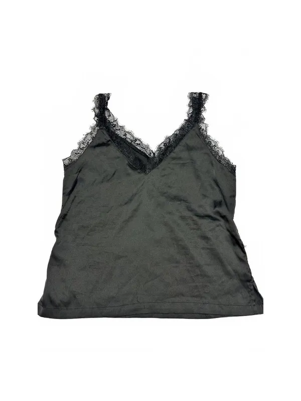 Forever 21 Black Lace Trim Camisole Tank Top - Image 2