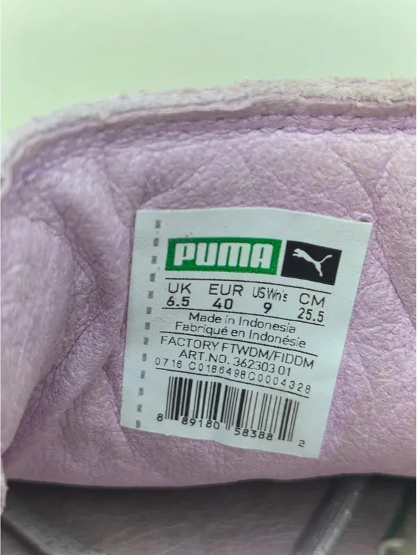 Puma Suede Womens 9 Classic Sneakers Shoes Purple Lavender - Image 8