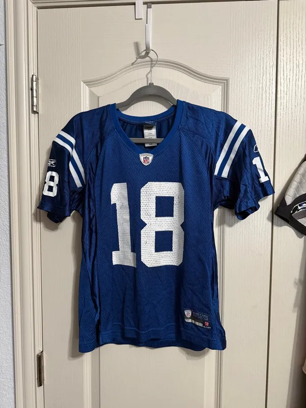 Vintage‎ Reebok Equipment NFL Indianapolis Colts Payton Manning Jersey On Field - Image 2
