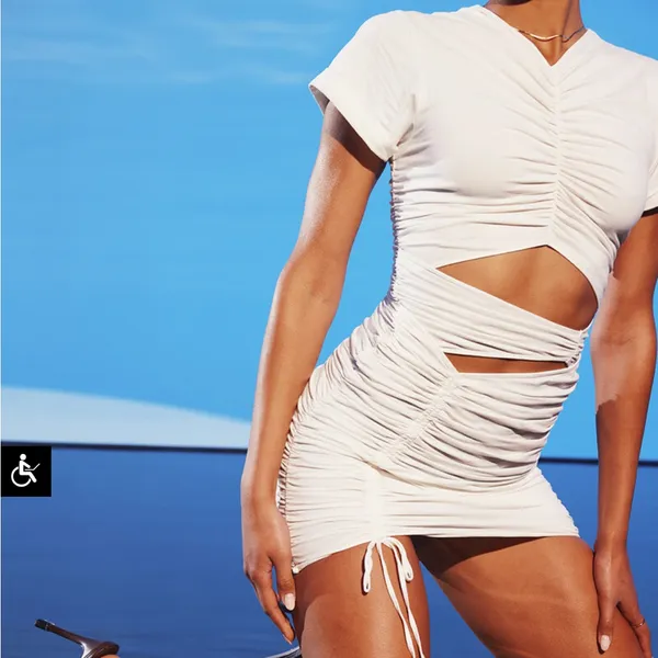 Mistress rocks exhale dress in white - Image 7