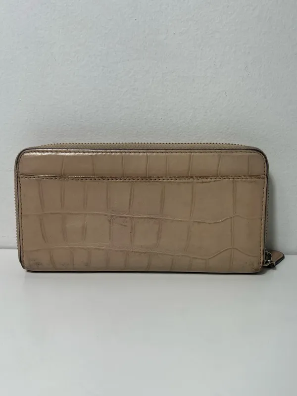 Coach Crocodile Embossed Leather Accordion Zip Around Long Continental Wallet - Image 7