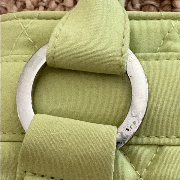 Vera Bradley Quilted Light Lime Shoulder Bag - Image 6