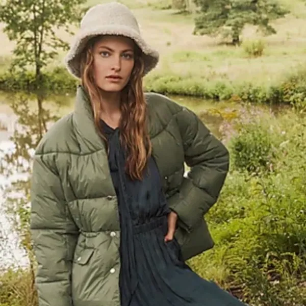 J. Crew Sherpa Preppy Outdoor Cabin Camping Boho Neutral Cozy Bucket Hat M/L - Image 2