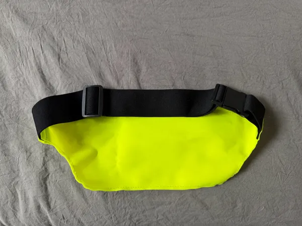 Reflective Neon Yellow Running Waist Pack Belt - Image 2