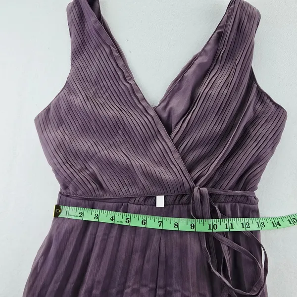 ASOS NWT Lavender Maxi Dress Pleated V Neck Sleeveless Tie‎ Waist Size 2 - Image 8