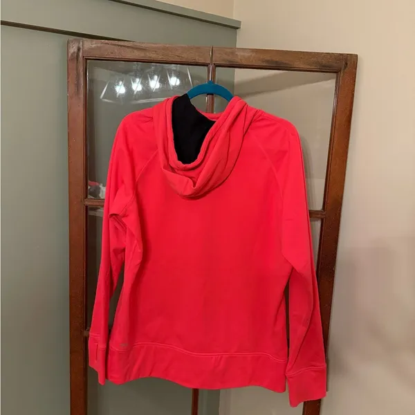 Nike Vibrant Neon Pink Pullover Hoodie Fleece Lined Thermal w/ Cowl Neck Size XL - Image 4