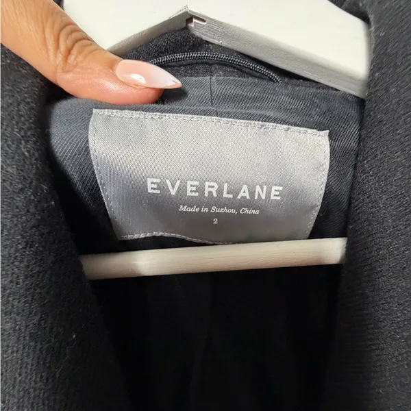 Everlane Wrapped Belt Wool Blend Coat - Image 2