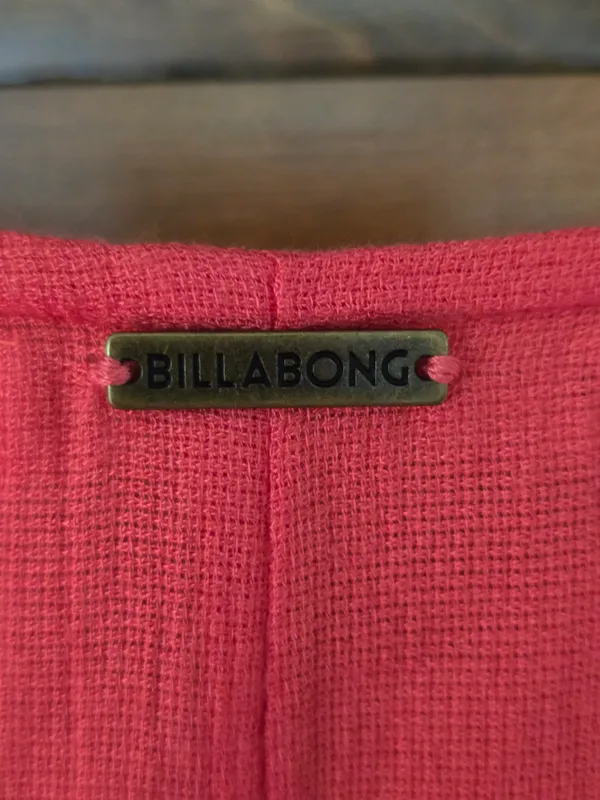 Billabong Bright Coral Pullover Top Small - Image 4