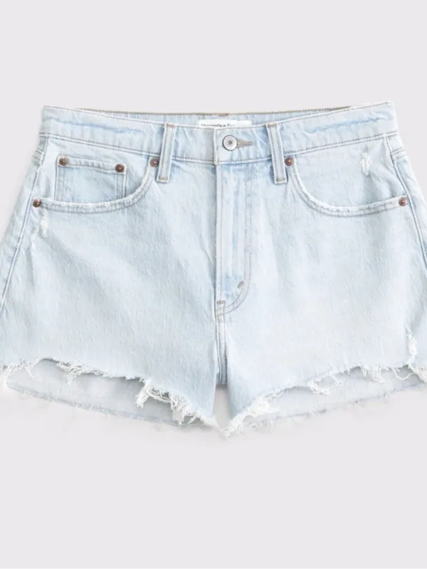 Abercrombie & Fitch Curve Love High Rise Mom Short Size 28 - Image 2