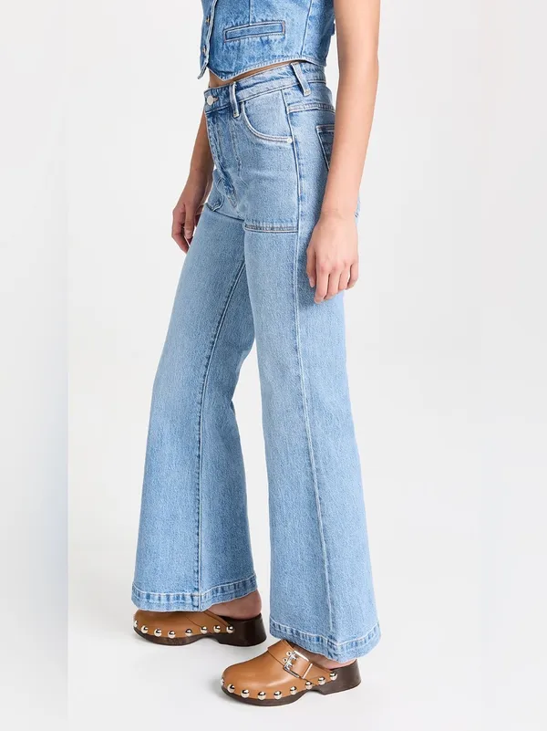 Rolla’s East Coast Flare Jeans Mid Wash Blue Size 25 - Image 3