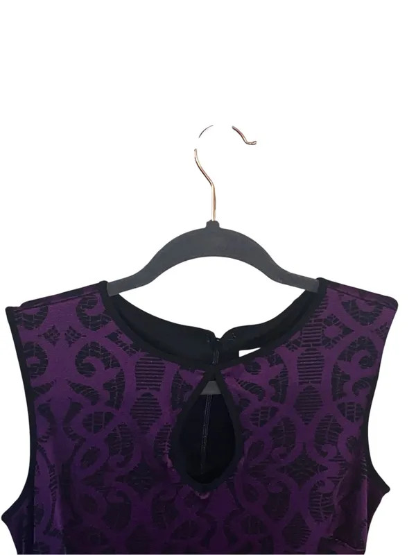 Vintage Cache Y2K Jacquard Keyhole Sheath Dress Gothic Brocade whimsigoth dress - Image 7
