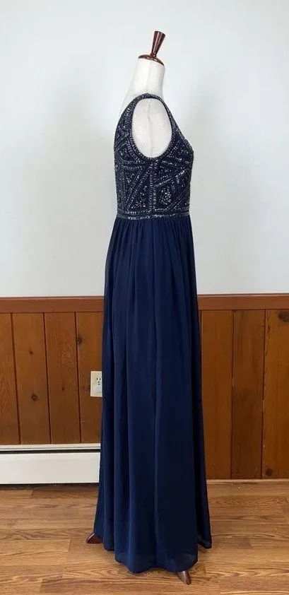 Stunning New Adrianna Papell Beaded Bodice Chiffon Mother of the Bride Gown! - Image 4