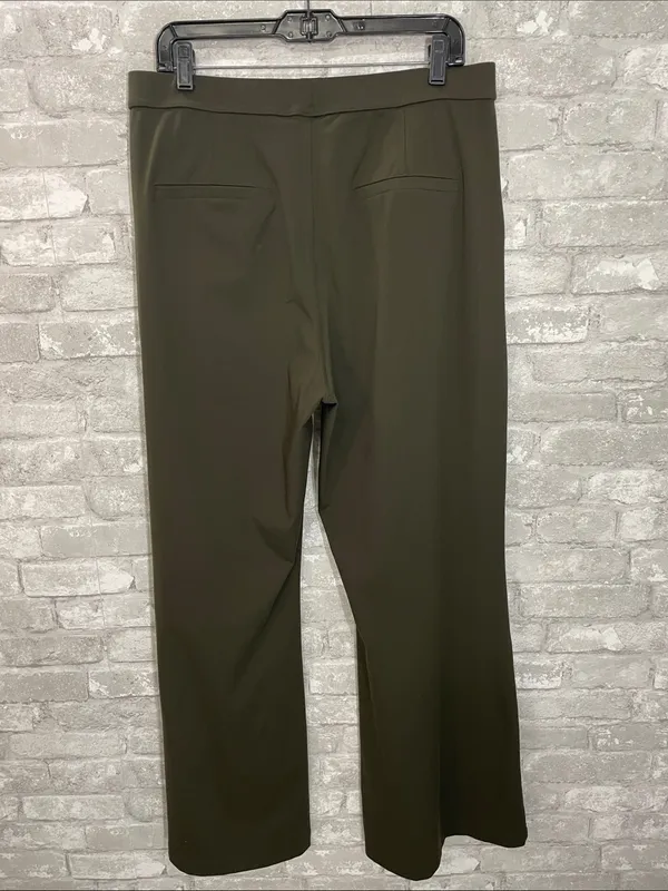 HALARA Olive Green Flare Pull On Pants - Image 3