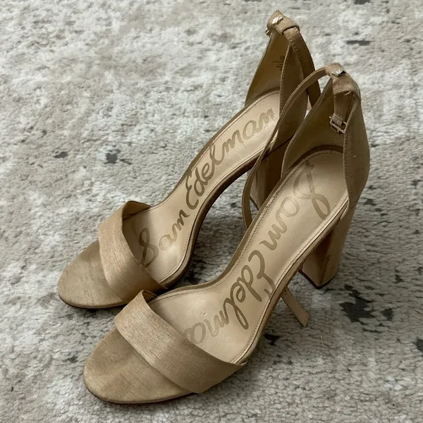 Sam Edelman Women’s Yaro Ankle Strap Heels Classic Nude -Size US 11 - Image 3