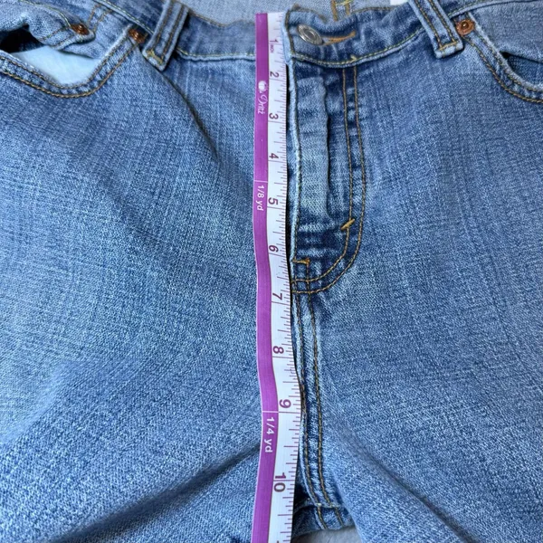 Levis 505 Womens Size 14M Jeans Straight Leg Stretch Blue Denim Everyday Casual - Image 10