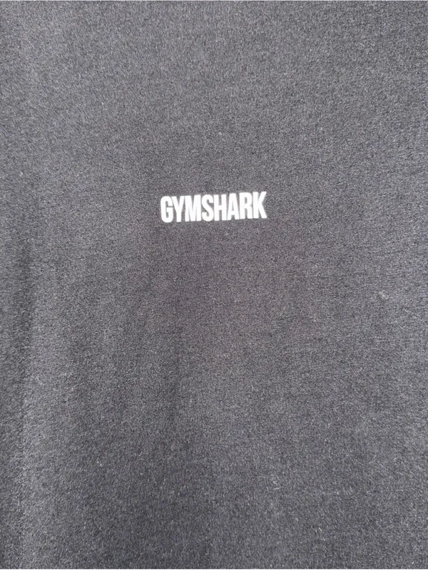 Gymshark Black Long Sleeve Crew with Center Logo - Image 2