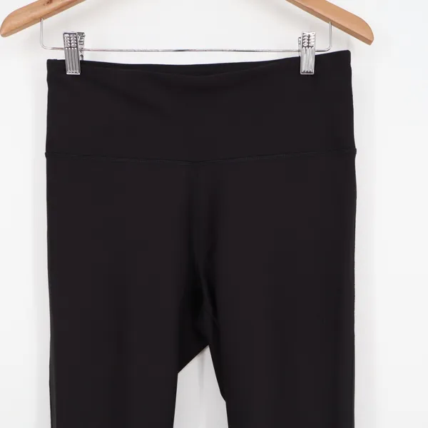 Old Navy Active PowerSoft High Rise Go Dry Leggings Black‎ Size L Stirrup Detail - Image 3