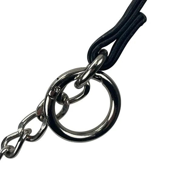 Steve Madden Bmaggie Black Faux Leather Dome Chain Crossbody Hand Shoulder Bag - Image 5