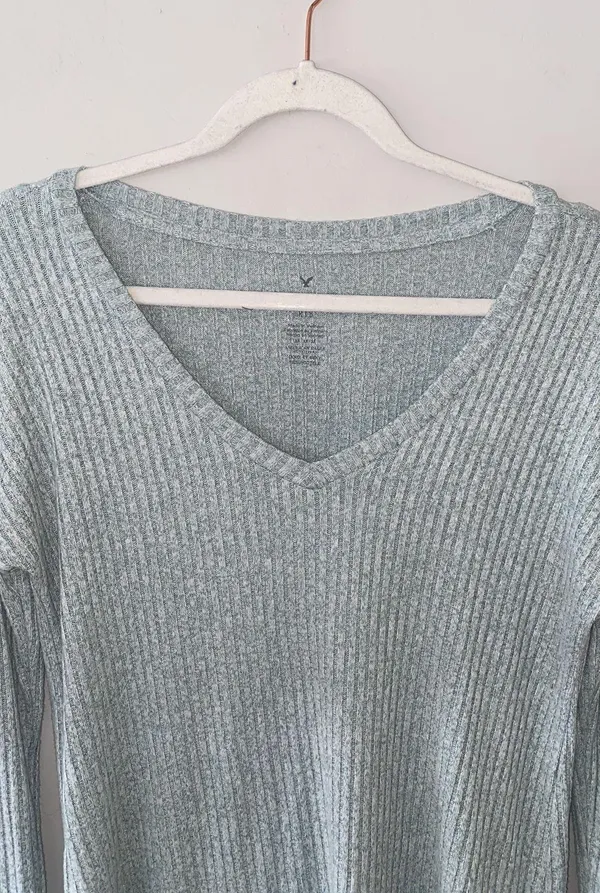 American Eagle soft & sexy rib long sleeve - Image 8