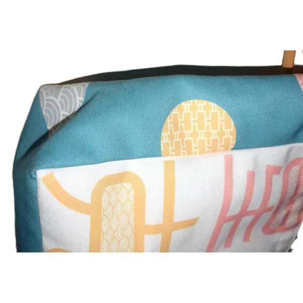 Starbucks Tote Bag Womens OS Multi Canvas Excellent Graphic Chinese Characters - Image 5