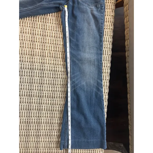 Free People Brette Cropped Wide‎ Leg Jeans 28 boho flare leg retro flattering - Image 7