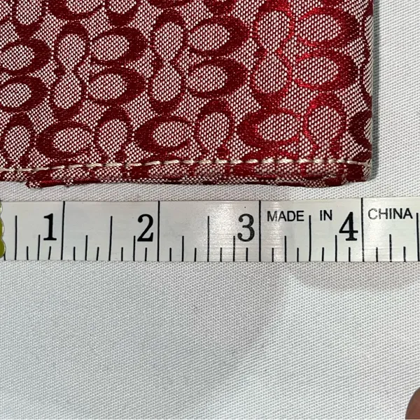Zipper pouch with C’s pattern RED - Image 3