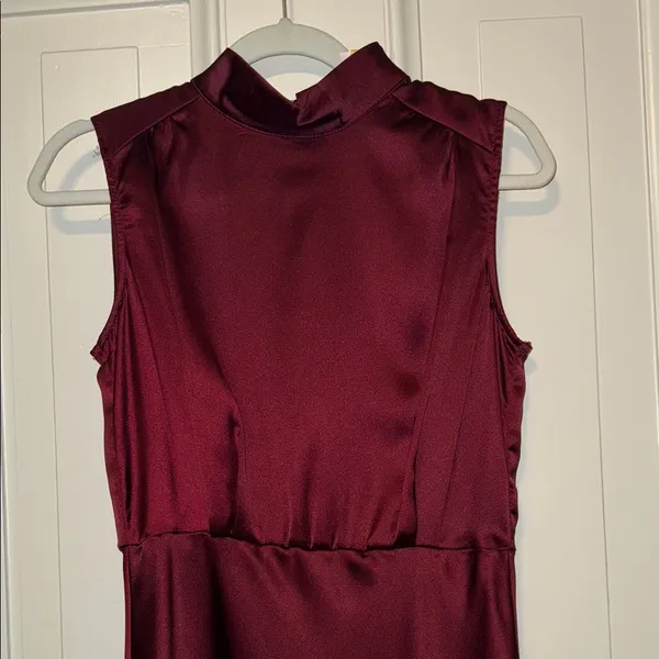 Lulus Elegant Sleeveless Burgundy Dress - Image 6