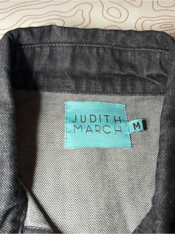 Judith March Black Denim Patchwork Jacket – Size M - Image 5