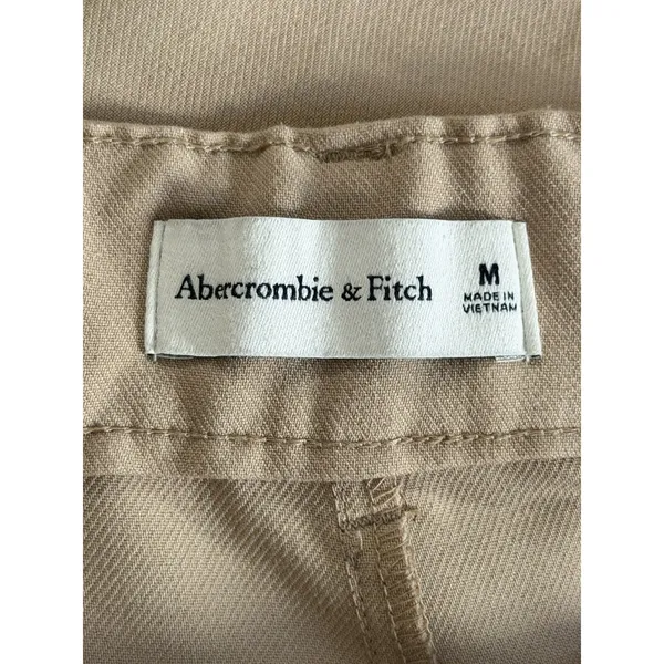 Abercrombie & Fitch Brown Tailored Trouser Pants High Rise Office Career Medium - Image 6