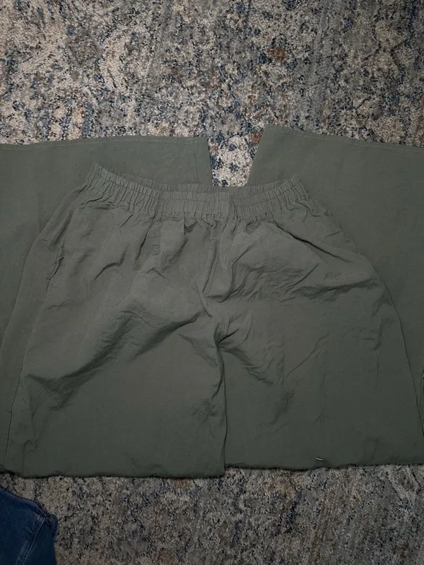 Malibu BM Green Elastic Waist Casual Pants Size M - Image 3