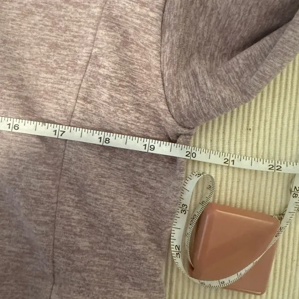 Serene Tangerine Two-Tone Hoodie – Mauve/Gray – Women’s M - Image 2
