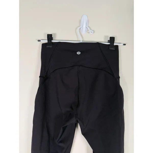 Lululemon High Times Pant Black High Rise 7/8 Yoga Leggings‎ Size 4 LW5AM0S - Image 6