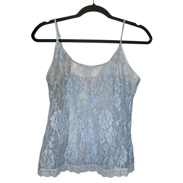 ✨Victoria Secret Baby Blue All Over Lace Sz Medium Camisole✨ - Image 3