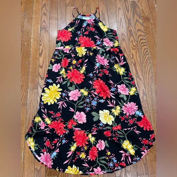 Old Navy Black Floral Dress - Image 10