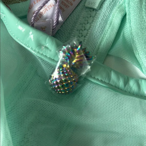 Savage X Fenty TUTTI FRUITY EMBROIDERED TULLE & VINYL TEDDY - Image 7