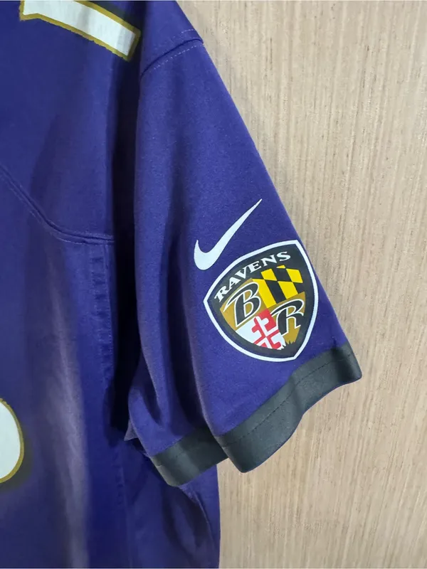 Women’s Nike NFL Purple Gold On Field Baltimore Ravens Jersey #16 Wallace XXL - Image 3