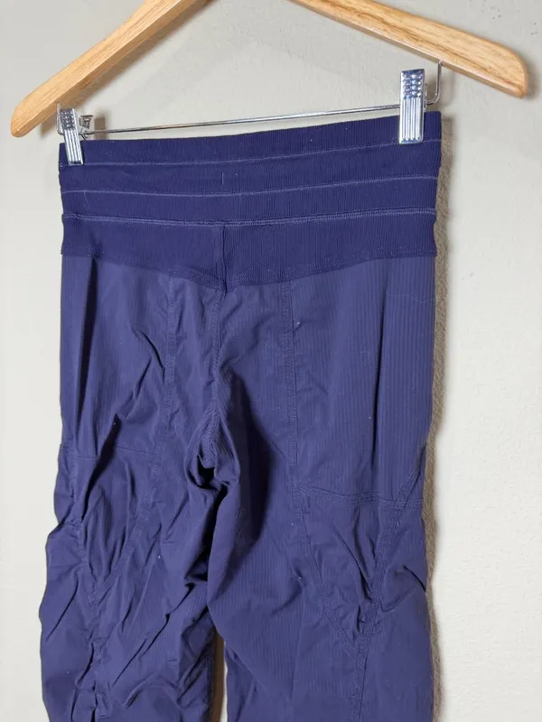 Navy Lululemon Lined Dance Studio Pants Trousers Joggers Size 2 - Image 6